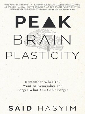 cover image of Peak Brain Plasticity